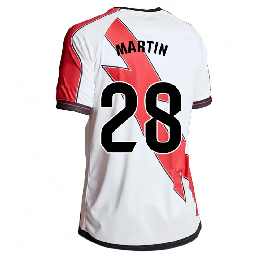 Danxen Män Pablo Martín #28 Vit Röd Hemmatröja Matchtröjor 2025/26 Tröjor T-Tröja