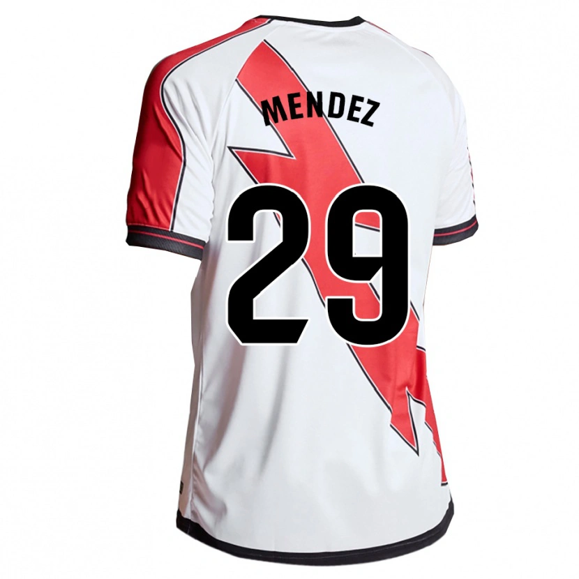 Danxen Män Diego Méndez #29 Vit Röd Hemmatröja Matchtröjor 2025/26 Tröjor T-Tröja