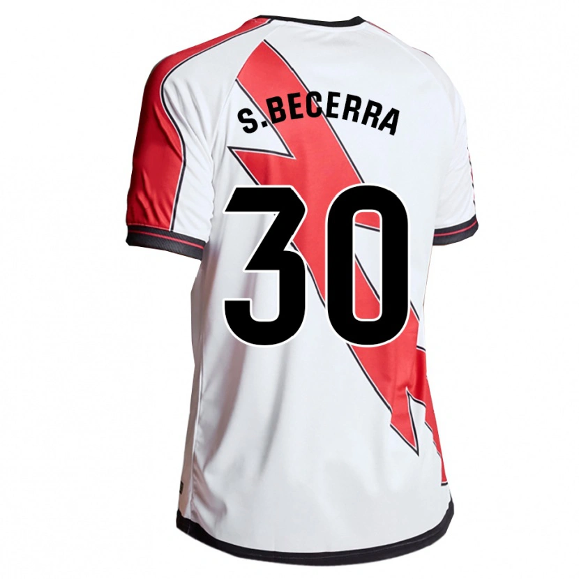 Danxen Män Samuel Becerra #30 Vit Röd Hemmatröja Matchtröjor 2025/26 Tröjor T-Tröja