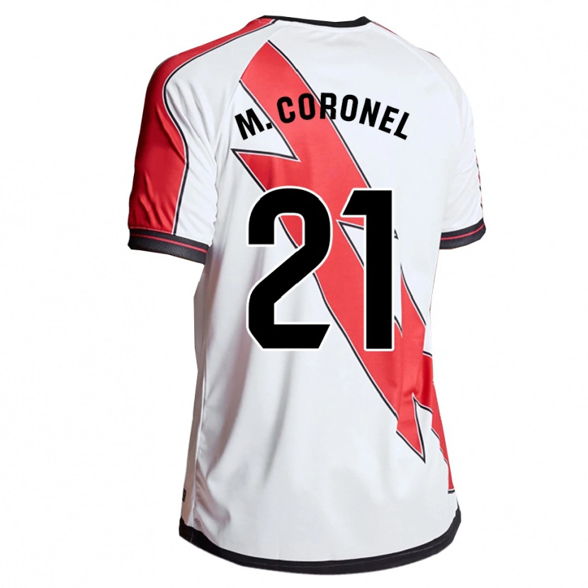 Danxen Män Mariela Del Carmen Coronel #21 Vit Röd Hemmatröja Matchtröjor 2025/26 Tröjor T-Tröja
