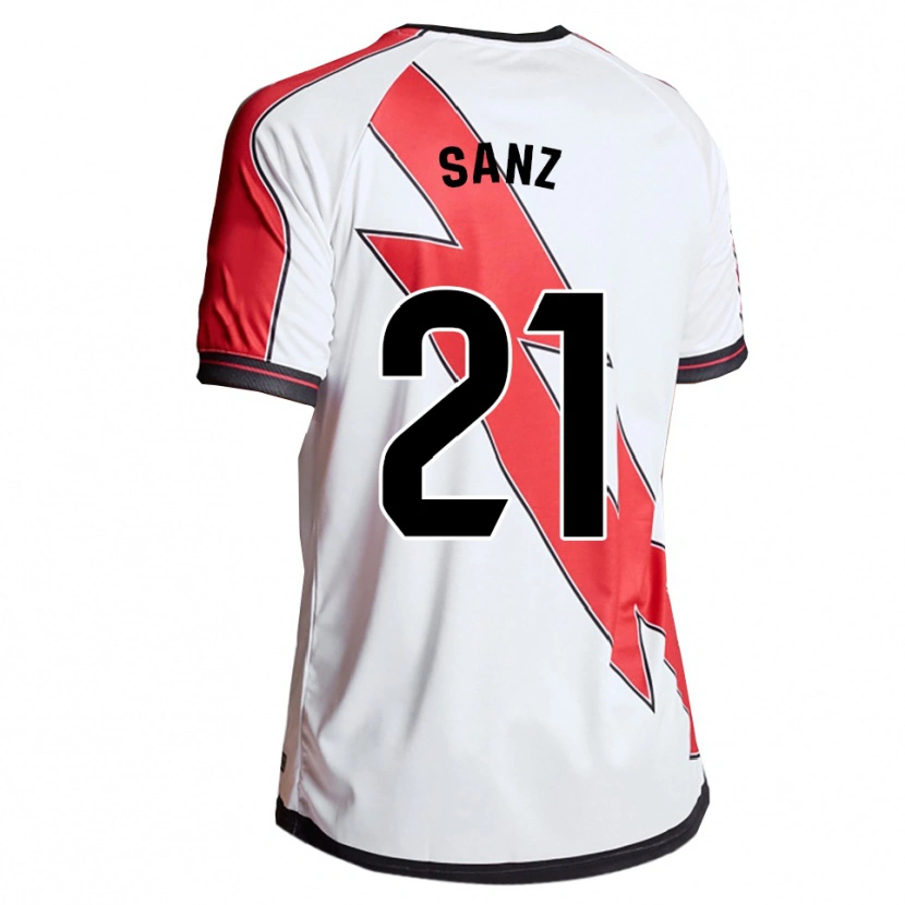 Danxen Män Luismi Sanz #21 Vit Röd Hemmatröja Matchtröjor 2025/26 Tröjor T-Tröja