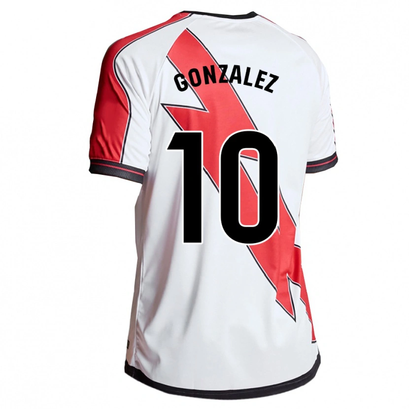 Danxen Män Alba Gonzalez Perez #10 Vit Röd Hemmatröja Matchtröjor 2025/26 Tröjor T-Tröja