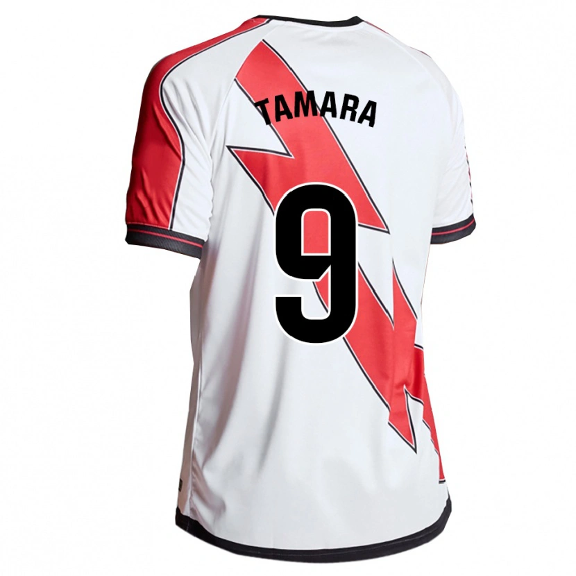 Danxen Män Tamara Álvarez Rodríguez #9 Vit Röd Hemmatröja Matchtröjor 2025/26 Tröjor T-Tröja