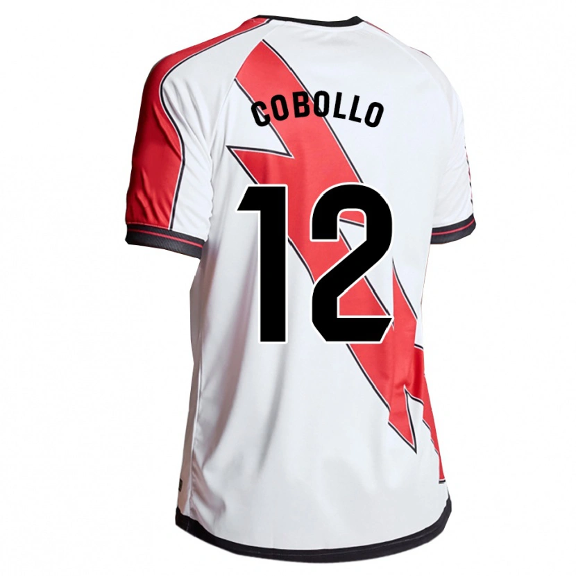 Danxen Män Sara Cobollo Hoyo #12 Vit Röd Hemmatröja Matchtröjor 2025/26 Tröjor T-Tröja