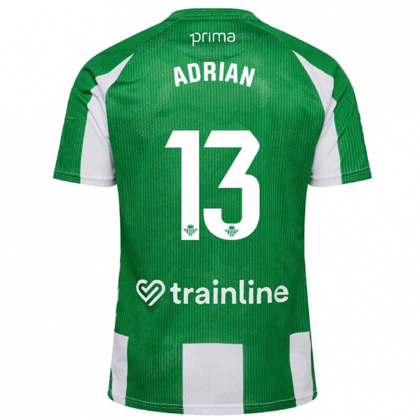 Danxen Män Adrián #13 Grön Vit Hemmatröja Matchtröjor 2025/26 Tröjor T-Tröja