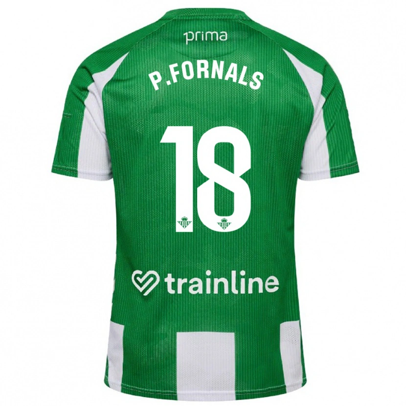 Danxen Män Pablo Fornals #18 Grön Vit Hemmatröja Matchtröjor 2025/26 Tröjor T-Tröja