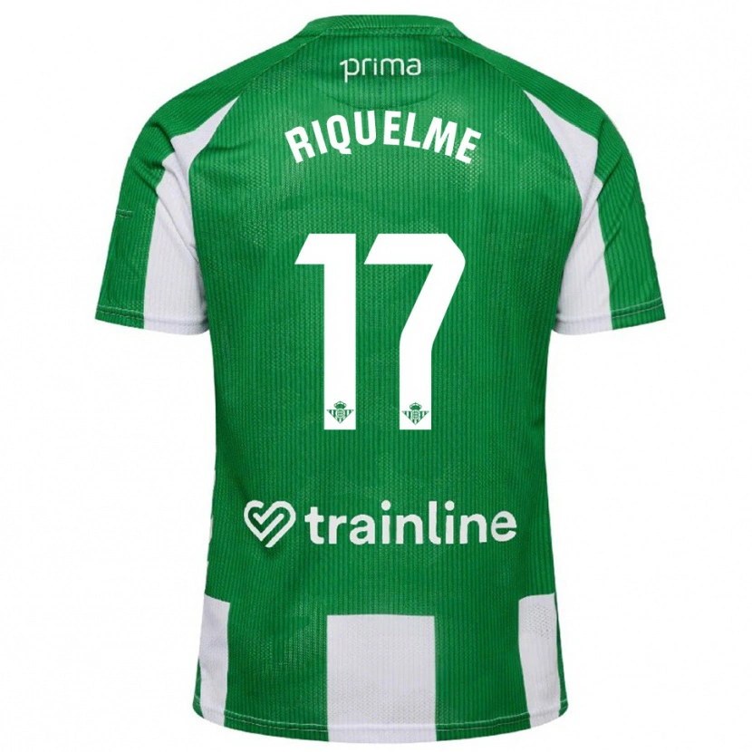 Danxen Män Rodrigo Riquelme #17 Grön Vit Hemmatröja Matchtröjor 2025/26 Tröjor T-Tröja