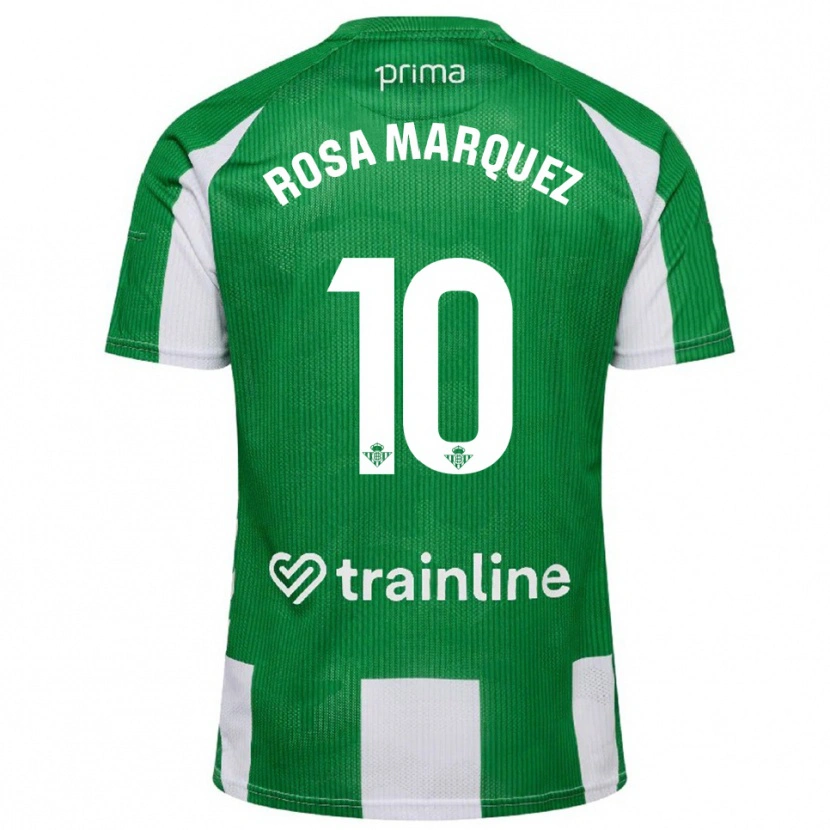 Danxen Män Rosa Márquez Baena #10 Grön Vit Hemmatröja Matchtröjor 2025/26 Tröjor T-Tröja