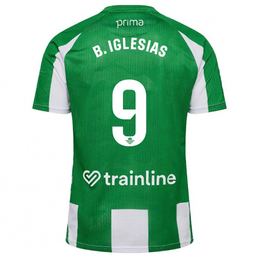 Danxen Män Borja Iglesias #9 Grön Vit Hemmatröja Matchtröjor 2025/26 Tröjor T-Tröja