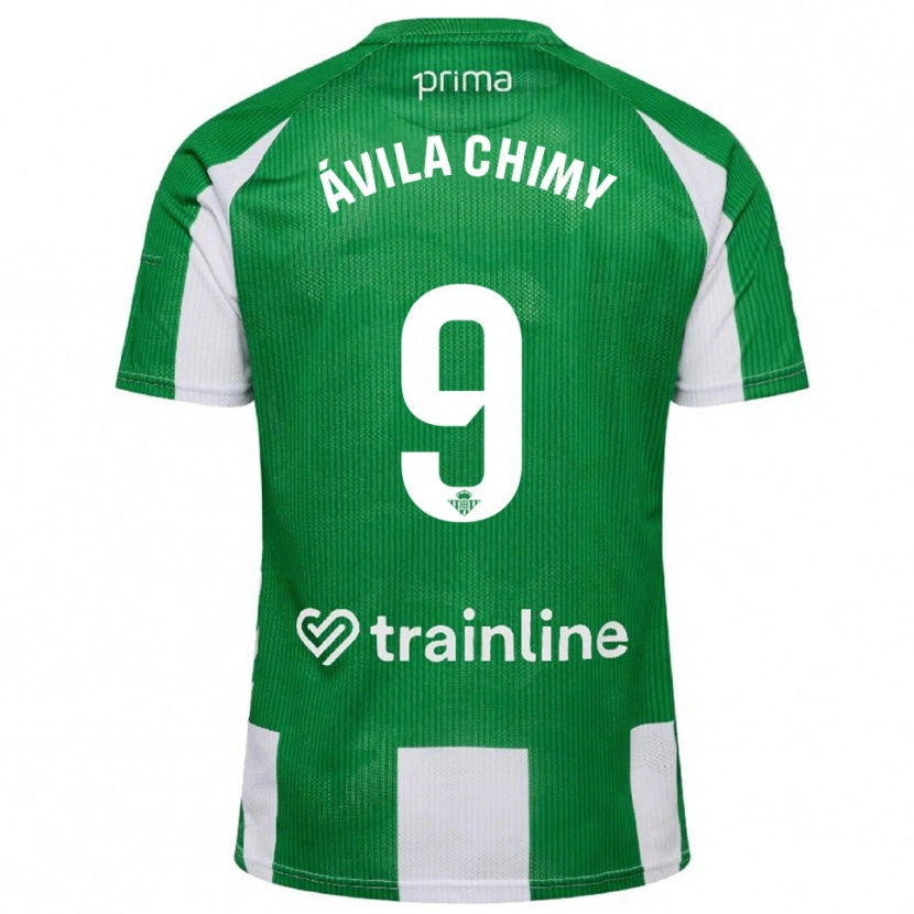 Danxen Män Chimy Ávila #9 Grön Vit Hemmatröja Matchtröjor 2025/26 Tröjor T-Tröja