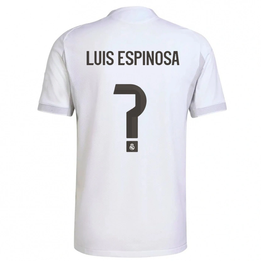 Danxen Män José Luis Espinosa #0 Vit Gul Hemmatröja Matchtröjor 2025/26 Tröjor T-Tröja