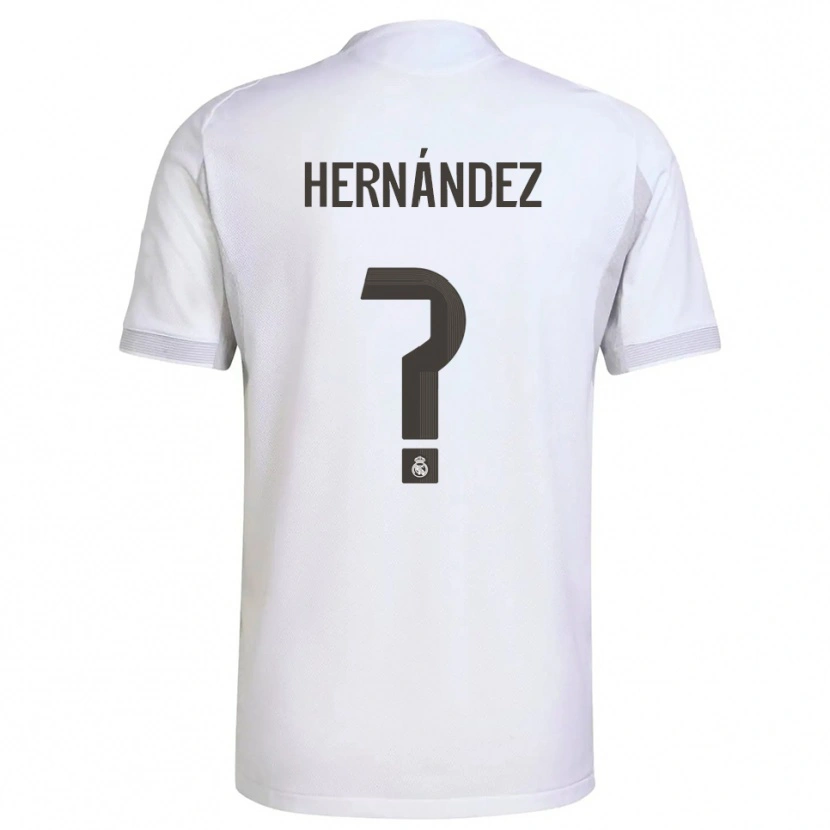 Danxen Män Enaitz Hernández #0 Vit Gul Hemmatröja Matchtröjor 2025/26 Tröjor T-Tröja