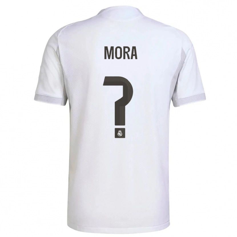 Danxen Män Álex Mora #0 Vit Gul Hemmatröja Matchtröjor 2025/26 Tröjor T-Tröja