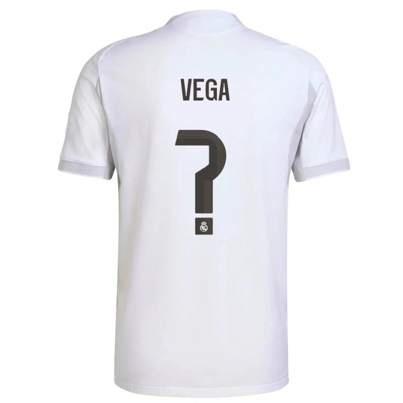 Danxen Män Álvaro Vega #0 Vit Gul Hemmatröja Matchtröjor 2025/26 Tröjor T-Tröja