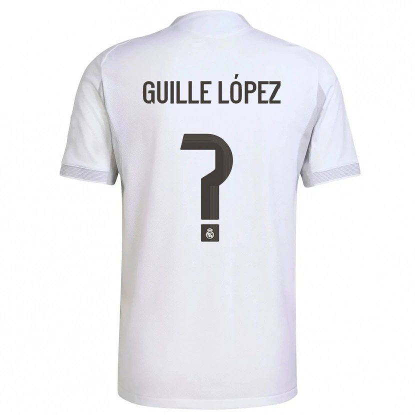 Danxen Män Guille López #0 Vit Gul Hemmatröja Matchtröjor 2025/26 Tröjor T-Tröja