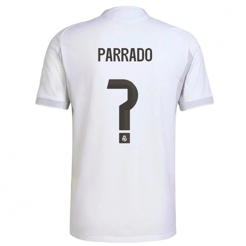 Danxen Män Diego Parrado #0 Vit Gul Hemmatröja Matchtröjor 2025/26 Tröjor T-Tröja