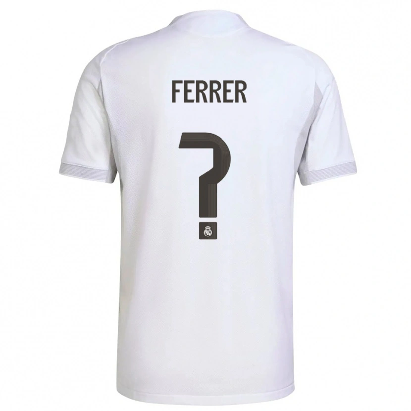 Danxen Män Pau Ferrer #0 Vit Gul Hemmatröja Matchtröjor 2025/26 Tröjor T-Tröja