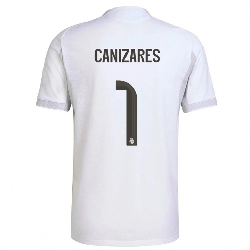 Danxen Män Lucas Canizares #1 Vit Gul Hemmatröja Matchtröjor 2025/26 Tröjor T-Tröja