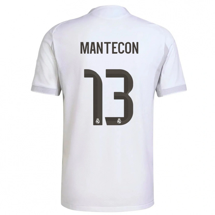 Danxen Män Hugo Mantecón #13 Vit Gul Hemmatröja Matchtröjor 2025/26 Tröjor T-Tröja