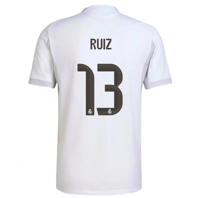 Danxen Män Guillermo Ruiz #13 Vit Gul Hemmatröja Matchtröjor 2025/26 Tröjor T-Tröja