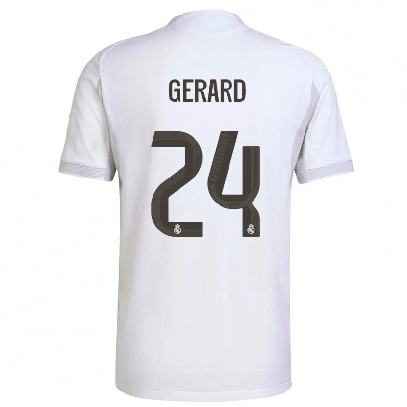 Danxen Män Meline Gerard #24 Vit Gul Hemmatröja Matchtröjor 2025/26 Tröjor T-Tröja