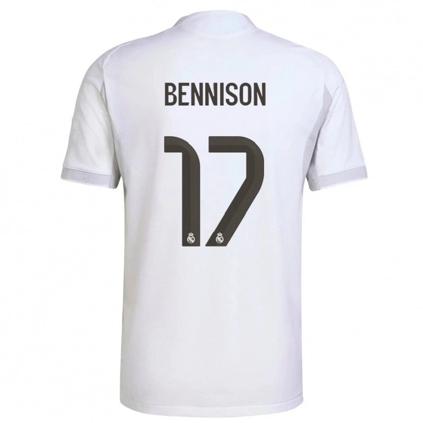 Danxen Män Hanna Bennison #17 Vit Gul Hemmatröja Matchtröjor 2025/26 Tröjor T-Tröja