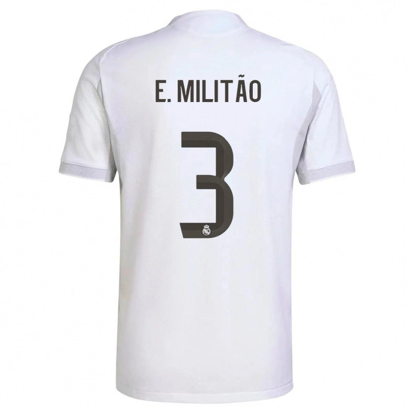 Danxen Män Éder Militão #3 Vit Gul Hemmatröja Matchtröjor 2025/26 Tröjor T-Tröja