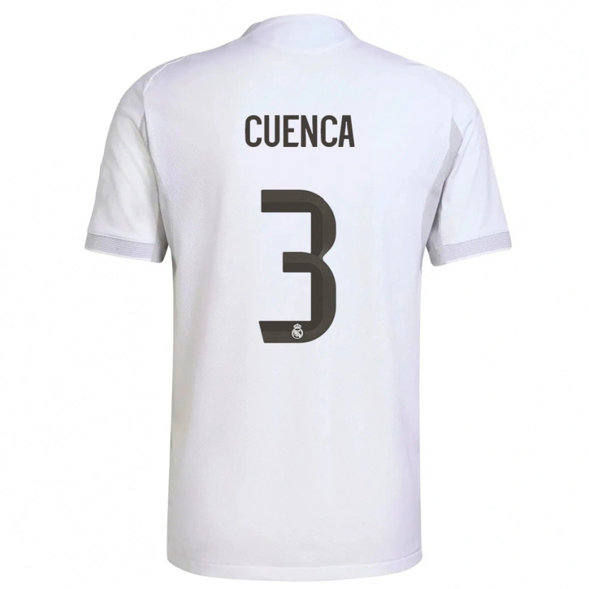 Danxen Män David Cuenca #3 Vit Gul Hemmatröja Matchtröjor 2025/26 Tröjor T-Tröja
