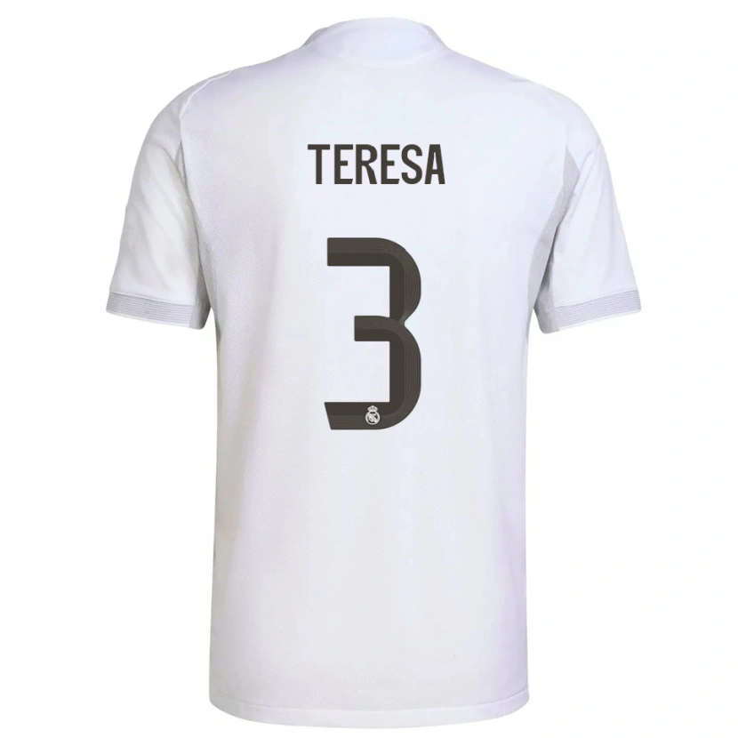 Danxen Män Teresa Abelleira Dueñas #3 Vit Gul Hemmatröja Matchtröjor 2025/26 Tröjor T-Tröja
