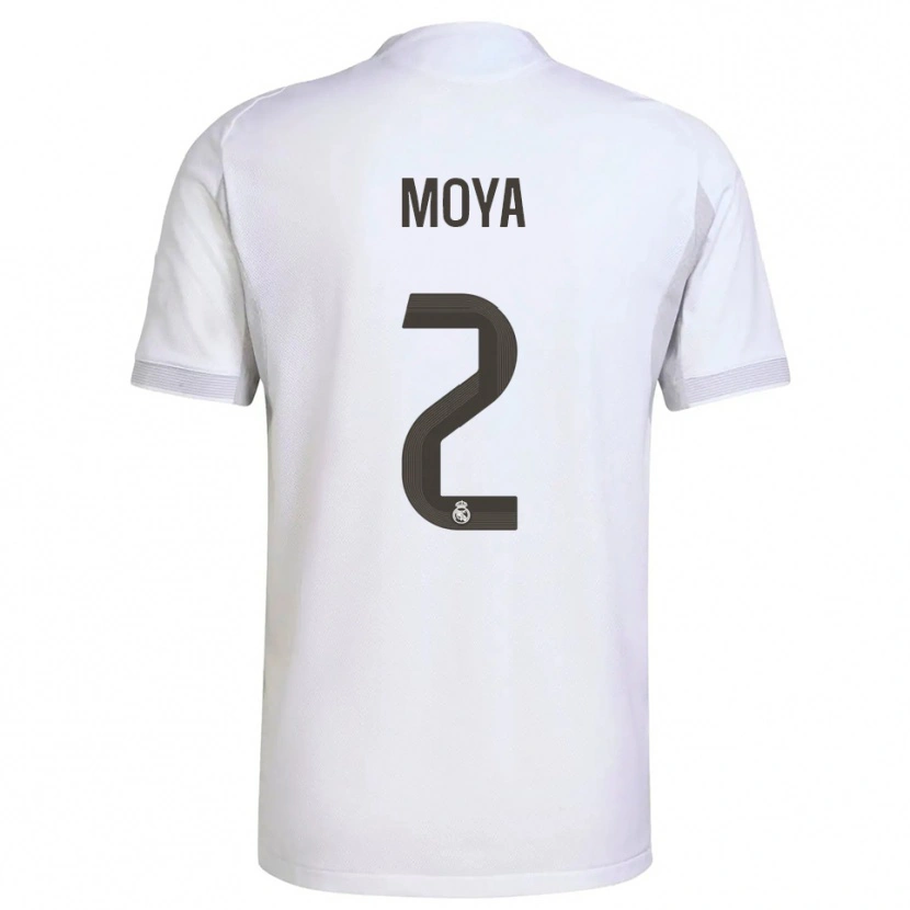 Danxen Män Alejandro Moya #2 Vit Gul Hemmatröja Matchtröjor 2025/26 Tröjor T-Tröja
