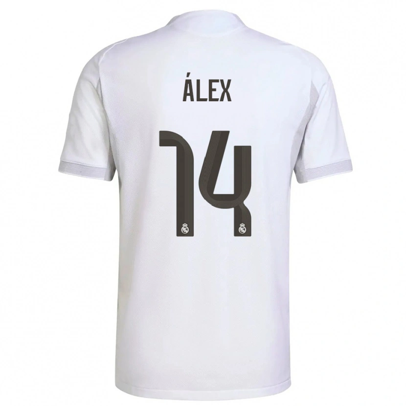 Danxen Män Álex Pérez #14 Vit Gul Hemmatröja Matchtröjor 2025/26 Tröjor T-Tröja