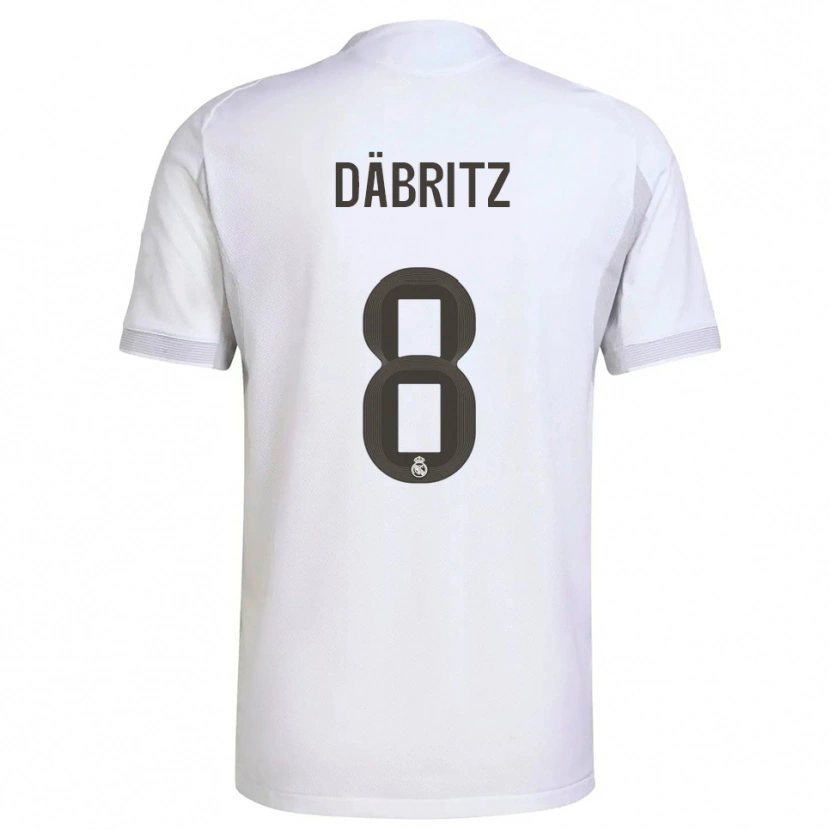 Danxen Män Sara Däbritz #8 Vit Gul Hemmatröja Matchtröjor 2025/26 Tröjor T-Tröja