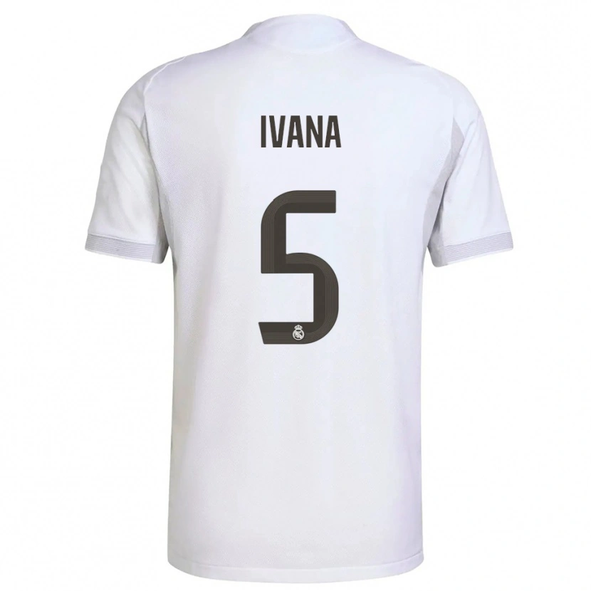 Danxen Män Ivana Andres #5 Vit Gul Hemmatröja Matchtröjor 2025/26 Tröjor T-Tröja