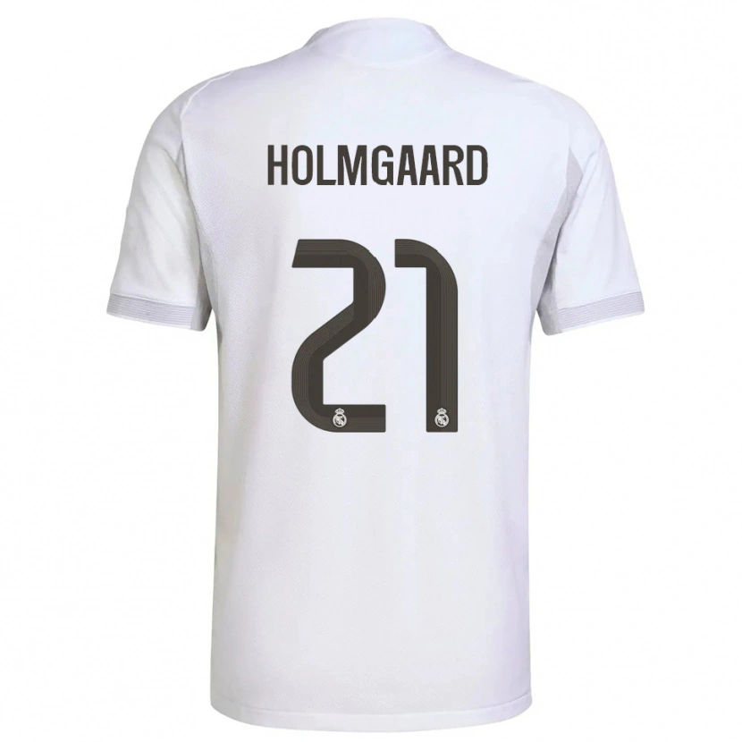 Danxen Män Sara Rosted Holmgaard #21 Vit Gul Hemmatröja Matchtröjor 2025/26 Tröjor T-Tröja