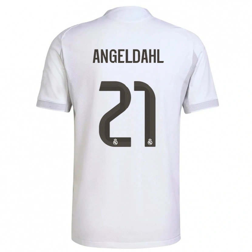 Danxen Män Filippa Angeldahl #21 Vit Gul Hemmatröja Matchtröjor 2025/26 Tröjor T-Tröja