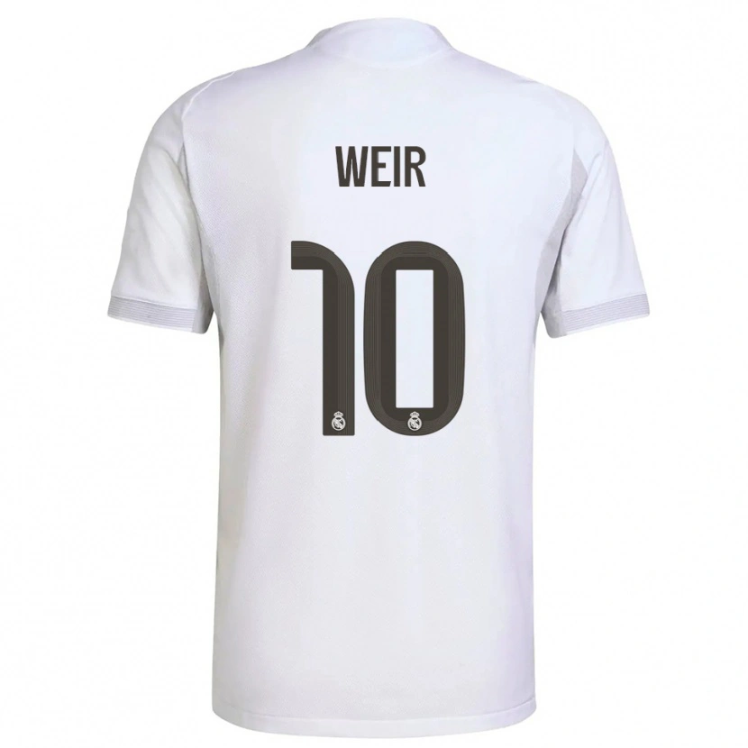 Danxen Män Caroline Weir #10 Vit Gul Hemmatröja Matchtröjor 2025/26 Tröjor T-Tröja