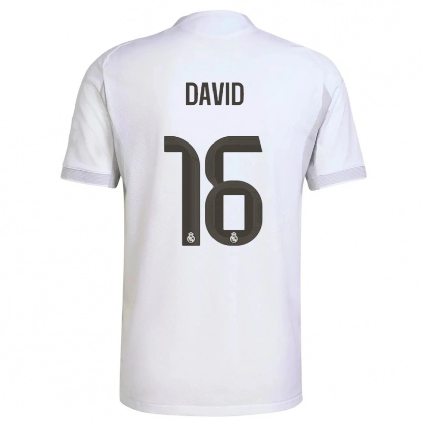 Danxen Män Antonio David #16 Vit Gul Hemmatröja Matchtröjor 2025/26 Tröjor T-Tröja