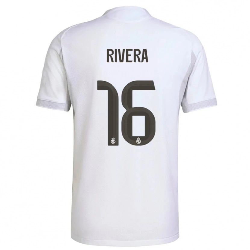 Danxen Män Pol Rivera #16 Vit Gul Hemmatröja Matchtröjor 2025/26 Tröjor T-Tröja