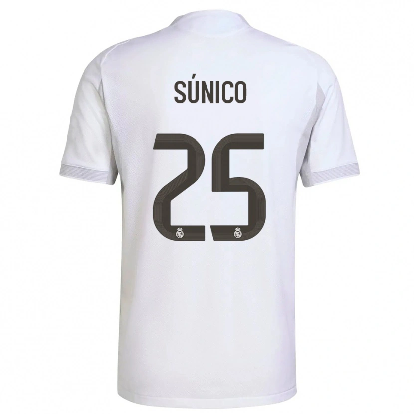 Danxen Män Guille Súnico #25 Vit Gul Hemmatröja Matchtröjor 2025/26 Tröjor T-Tröja