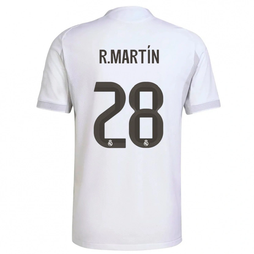 Danxen Män Roberto Martín #28 Vit Gul Hemmatröja Matchtröjor 2025/26 Tröjor T-Tröja