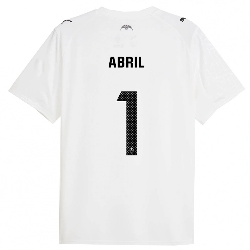 Danxen Män Vicent Abril #1 Vit Svart Hemmatröja Matchtröjor 2025/26 Tröjor T-Tröja