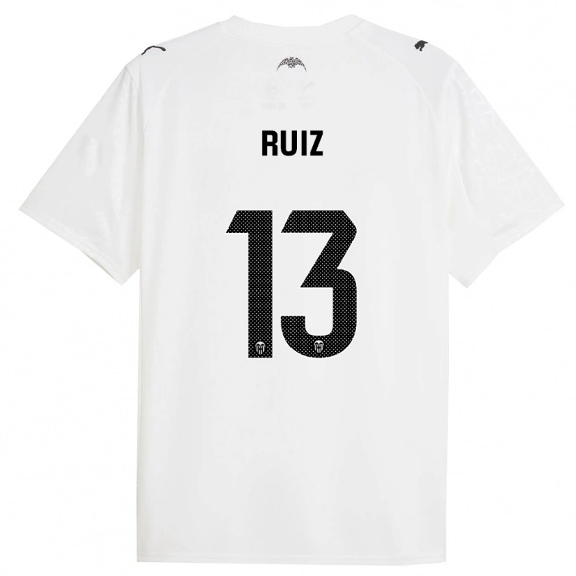 Danxen Män Nil Ruiz #13 Vit Svart Hemmatröja Matchtröjor 2025/26 Tröjor T-Tröja