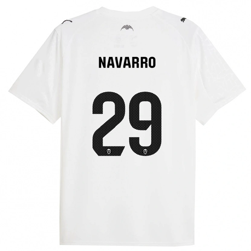 Danxen Män Marcos Navarro #29 Vit Svart Hemmatröja Matchtröjor 2025/26 Tröjor T-Tröja
