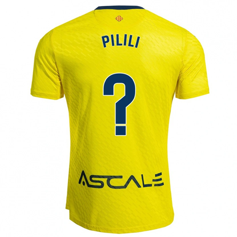 Danxen Män Lucas Pilili #0 Gul Marinblå Hemmatröja Matchtröjor 2025/26 Tröjor T-Tröja