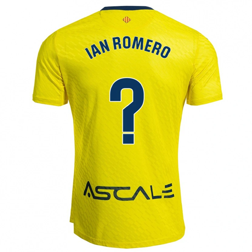 Danxen Män Ian Romero #0 Gul Marinblå Hemmatröja Matchtröjor 2025/26 Tröjor T-Tröja