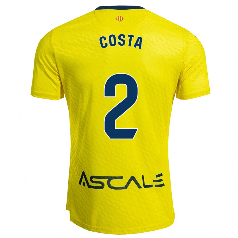 Danxen Män Logan Costa #2 Gul Marinblå Hemmatröja Matchtröjor 2025/26 Tröjor T-Tröja