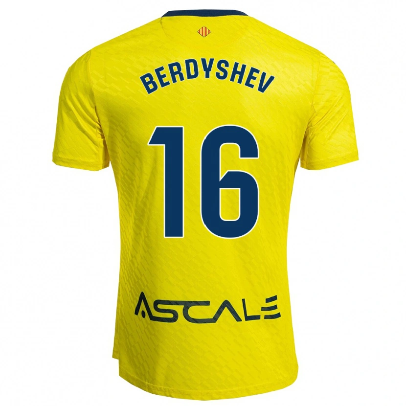 Danxen Män Tikhon Berdyshev #16 Gul Marinblå Hemmatröja Matchtröjor 2025/26 Tröjor T-Tröja