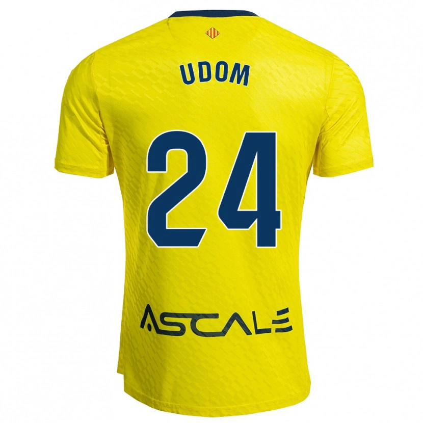 Danxen Män Ekerette Udom #24 Gul Marinblå Hemmatröja Matchtröjor 2025/26 Tröjor T-Tröja