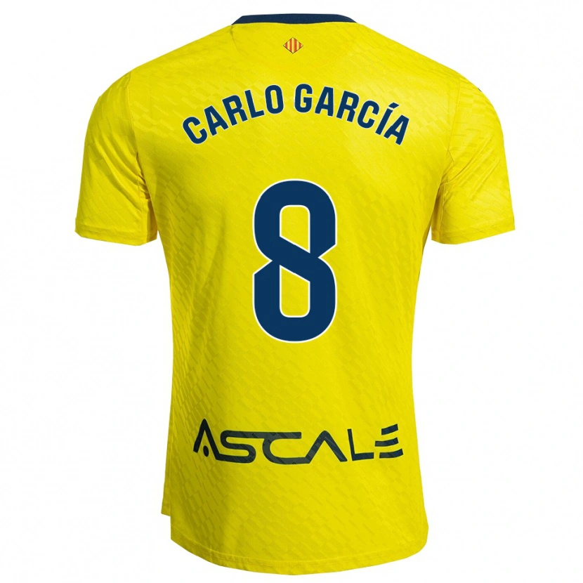 Danxen Män Carlo García #8 Gul Marinblå Hemmatröja Matchtröjor 2025/26 Tröjor T-Tröja