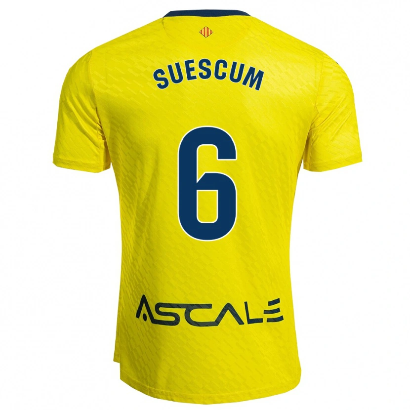 Danxen Män Hugo Suescum #6 Gul Marinblå Hemmatröja Matchtröjor 2025/26 Tröjor T-Tröja